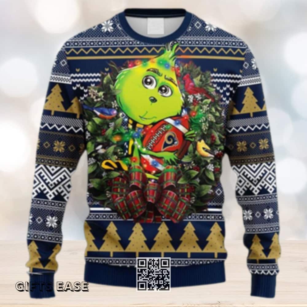 NFL Los Angeles Rams Ugly Christmas Sweater Funny Grinch NFL Los Angeles Rams Ugly Christmas Sweater Funny Grinch