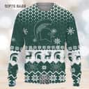 Green NCAA Michigan State Spartans Ugly Christmas Sweater