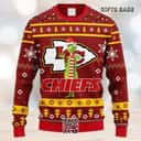 Red NFL Kansas City Chiefs Ugly Christmas Sweater Funny Grinch