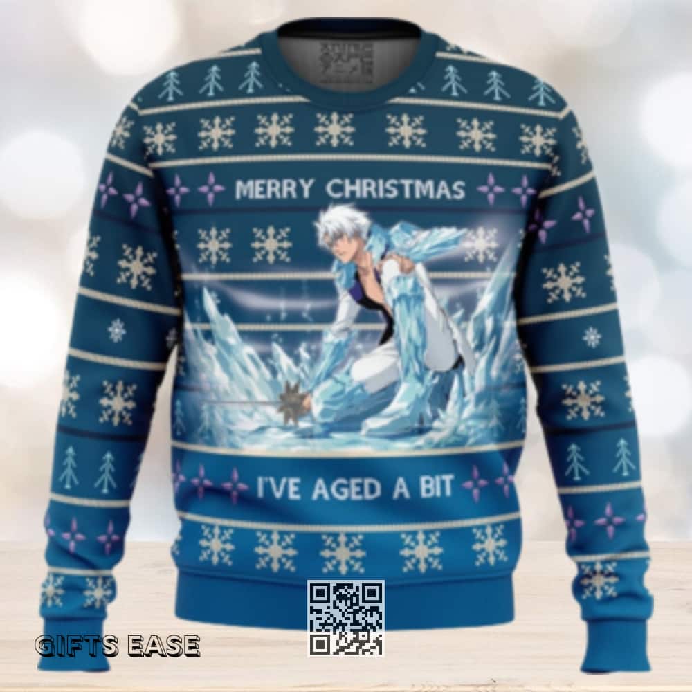 Toshiro Hitsugaya Ugly Christmas Sweater Bleach Thousand Year Blood War Toshiro Hitsugaya Ugly Christmas Sweater Bleach Thousand Year Blood War