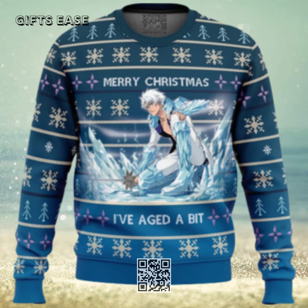 Toshiro Hitsugaya Ugly Christmas Sweater Bleach Thousand Year Blood War Toshiro Hitsugaya Ugly Christmas Sweater Bleach Thousand Year Blood War