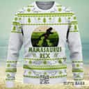 White Mamasaurus Rex Ugly Christmas Sweater