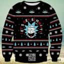 Black Rick And Morty Ugly Christmas Sweater Let Get Schwifty