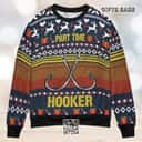 Fishing Ugly Christmas Sweater Part Time Hooker Fishing Ugly Christmas Sweater Part Time Hooker