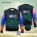 Live Love Camping Galaxy Ugly Christmas Sweater