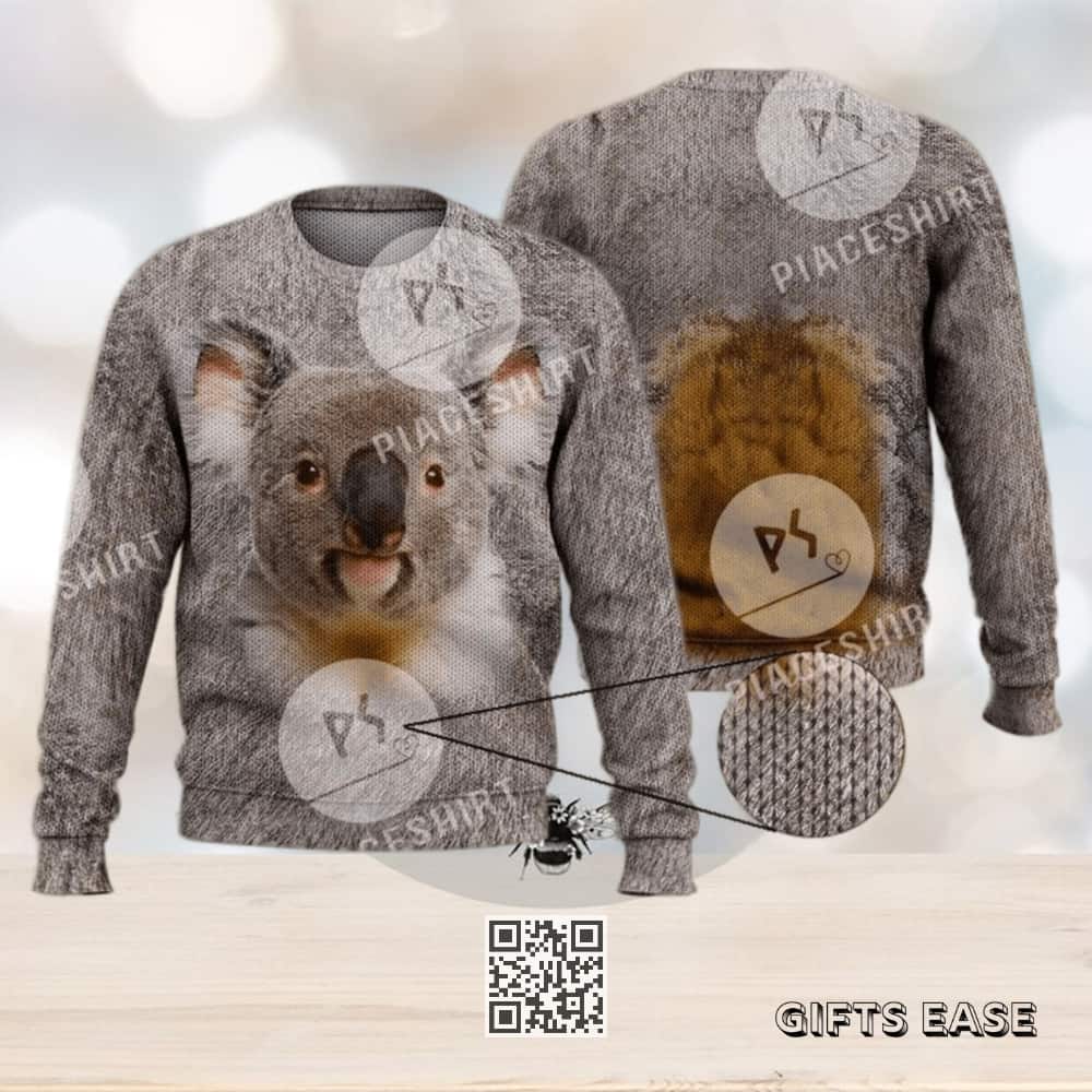 Cute Koala Bear Ugly Christmas Sweater Cute Koala Bear Ugly Christmas Sweater