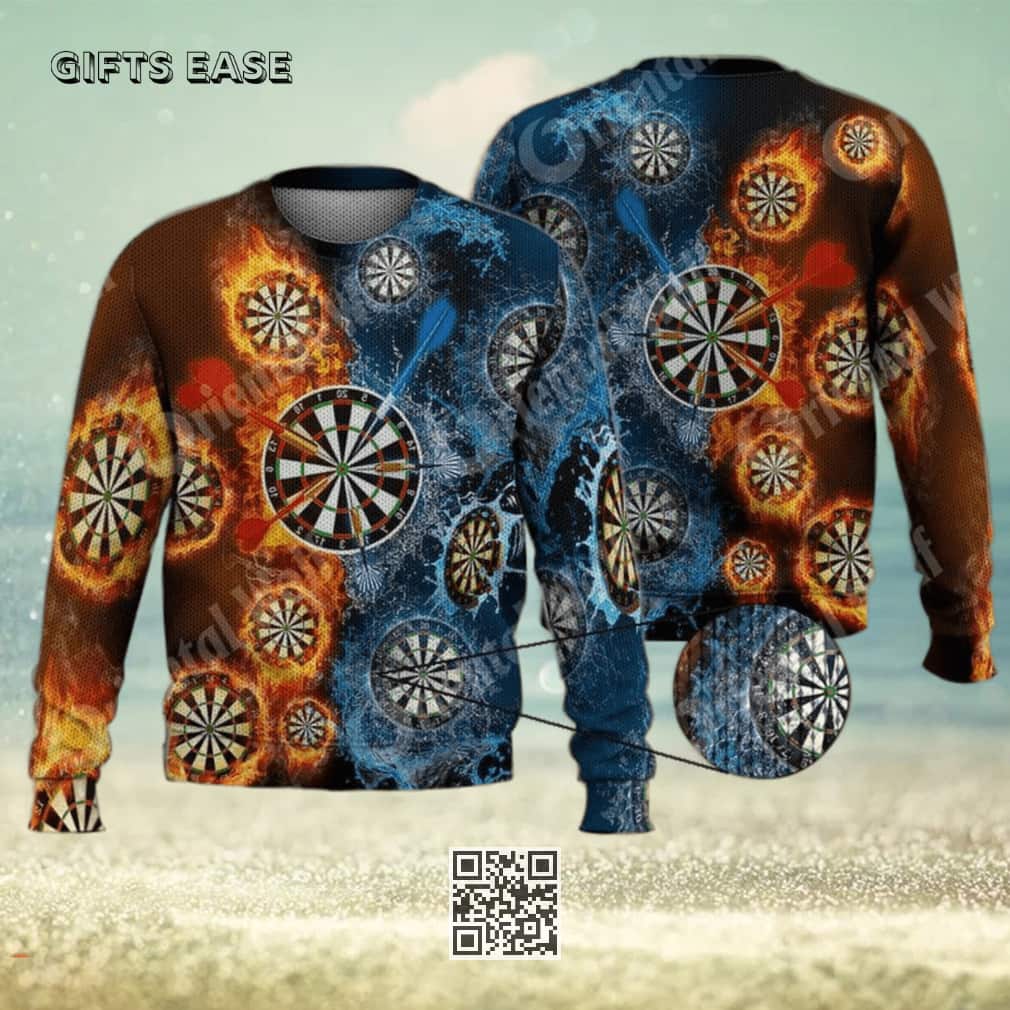 Dart Board Ugly Christmas Sweater Dart Board Ugly Christmas Sweater