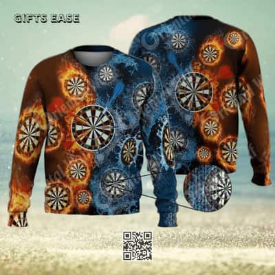 Dart Board Ugly Christmas Sweater