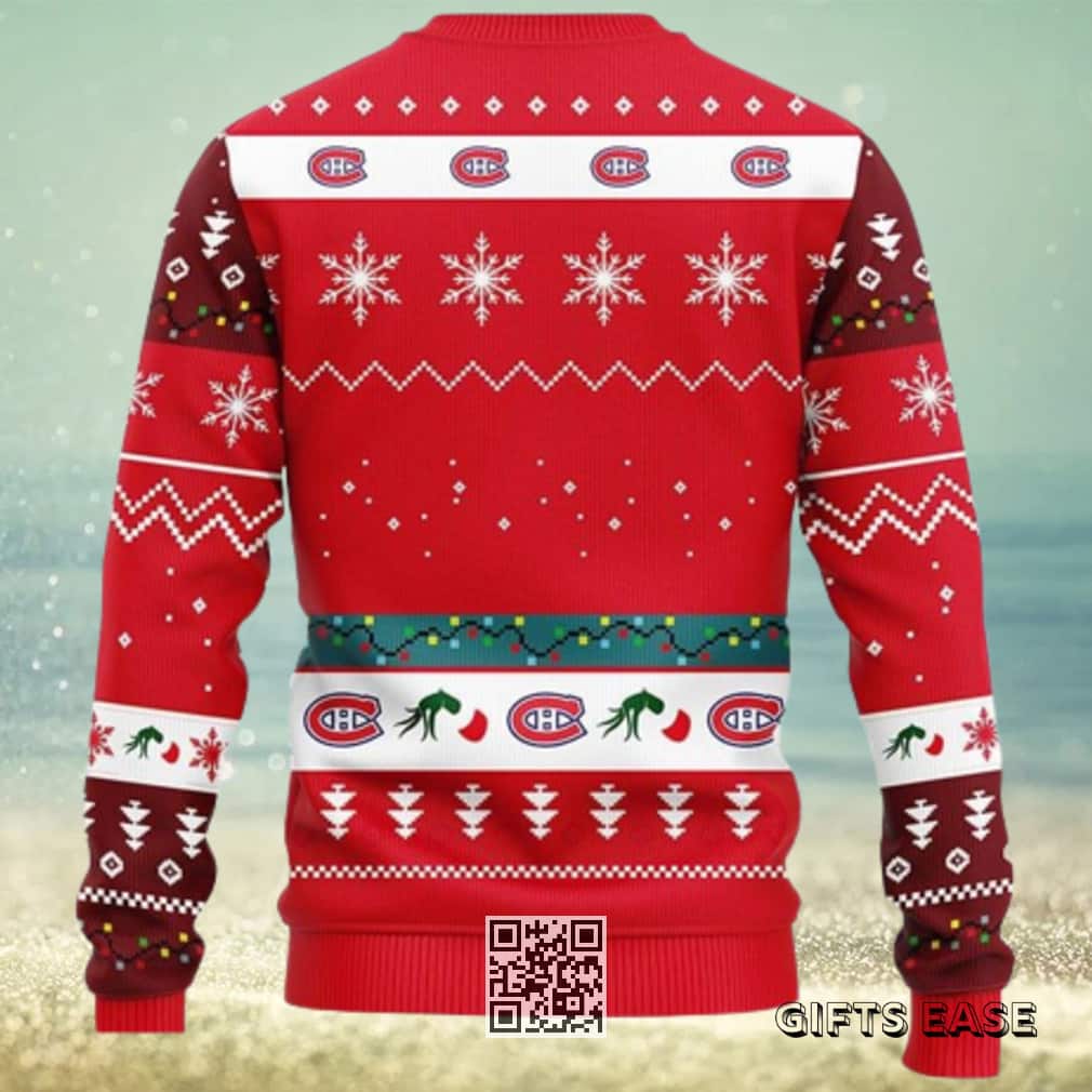 Funny Grinch NHL Montreal Canadians Ugly Christmas Sweater