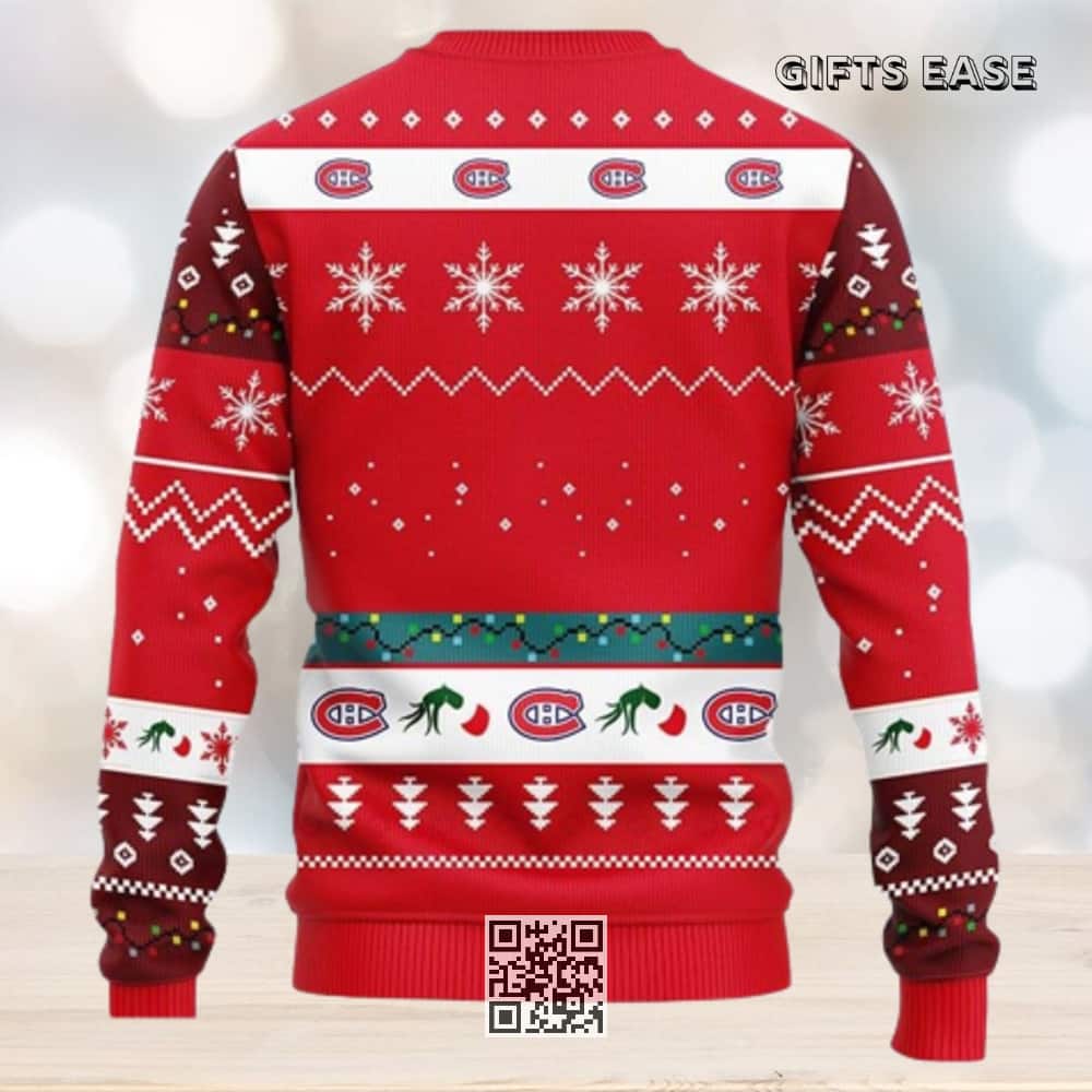 Funny Grinch NHL Montreal Canadians Ugly Christmas Sweater Funny Grinch NHL Montreal Canadians Ugly Christmas Sweater