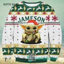 Baby Yoda Jameson Irish Whiskey Ugly Christmas Sweater Baby Yoda Jameson Irish Whiskey Ugly Christmas Sweater
