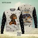 Dachshund Ugly Christmas Sweater Who Loves Me