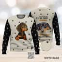 Dachshund Ugly Christmas Sweater Who Loves Me