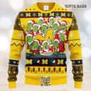 Yellow NCAA Michigan Wolverines Ugly Christmas Sweater Cute Grinch