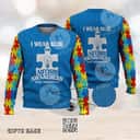 I Wear Blue For Autism Awareness Ugly Christmas Sweater I Wear Blue For Autism Awareness Ugly Christmas Sweater