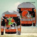 NFL Cleveland Browns Ugly Christmas Sweater The Grinch NFL Cleveland Browns Ugly Christmas Sweater The Grinch