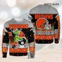 NFL Cleveland Browns Ugly Christmas Sweater The Grinch