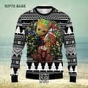 Groot Hugs NFL San Diego Chargers Ugly Christmas Sweater Groot Hugs NFL San Diego Chargers Ugly Christmas Sweater