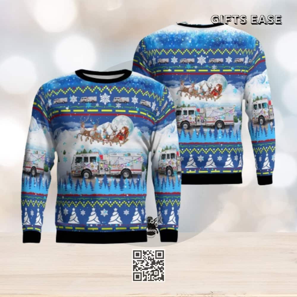 Centralia Fire Protection District Ugly Christmas Sweater Centralia Fire Protection District Ugly Christmas Sweater