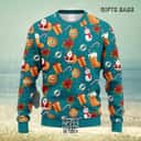 NFL Miami Dolphins Ugly Christmas Sweater Santa Claus Snowman NFL Miami Dolphins Ugly Christmas Sweater Santa Claus Snowman