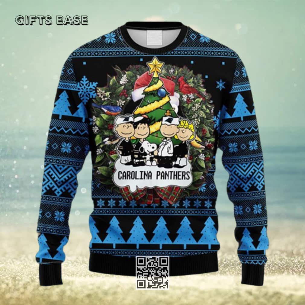 NFL Carolina Panthers Ugly Christmas Sweater Snoopy Dog