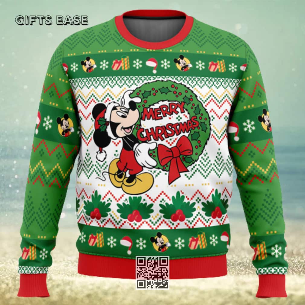 Mickey Mouse Disney Ugly Christmas Sweater Merry Christmas Mickey Mouse Disney Ugly Christmas Sweater Merry Christmas