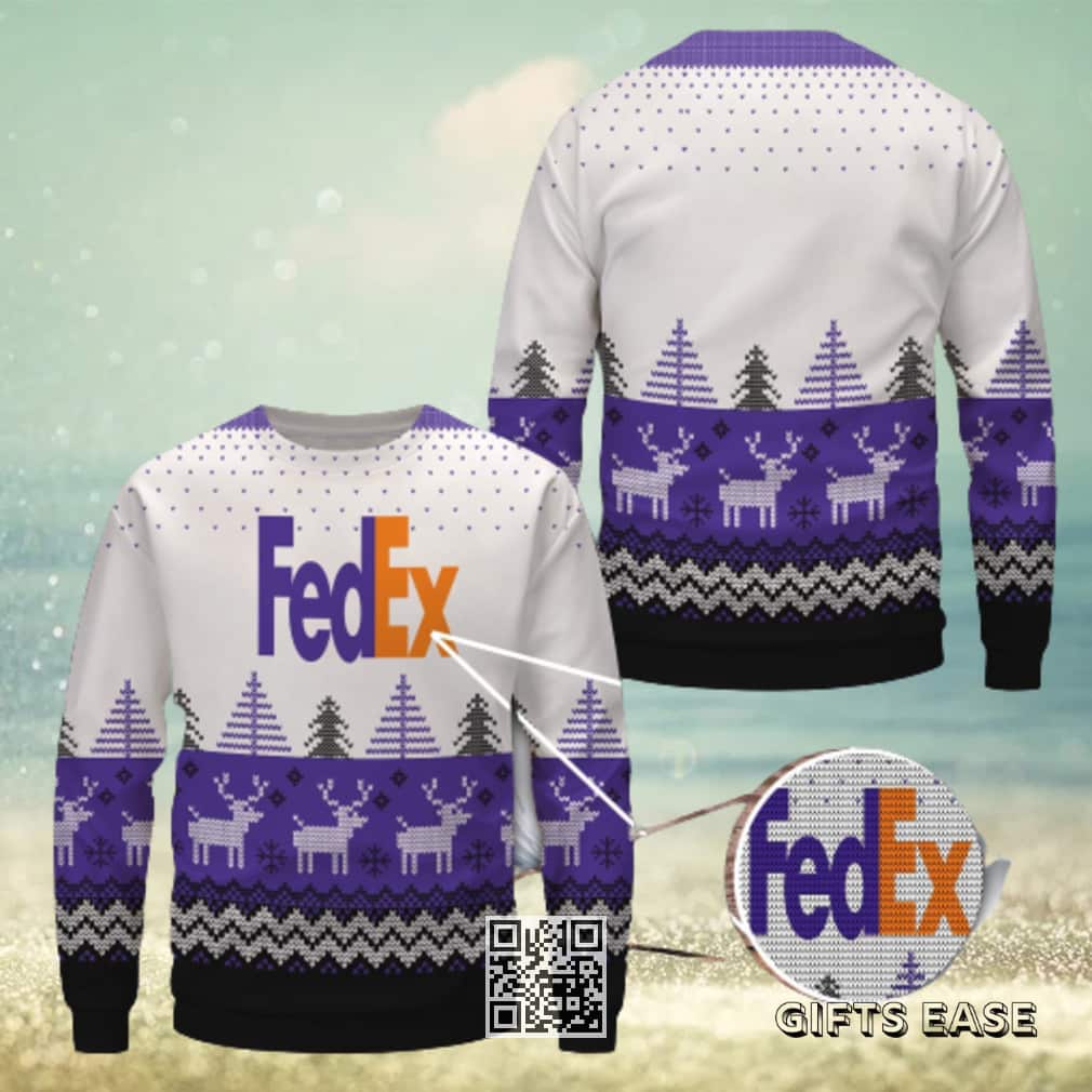Fedex Wool Ugly Christmas Sweater Fedex Wool Ugly Christmas Sweater