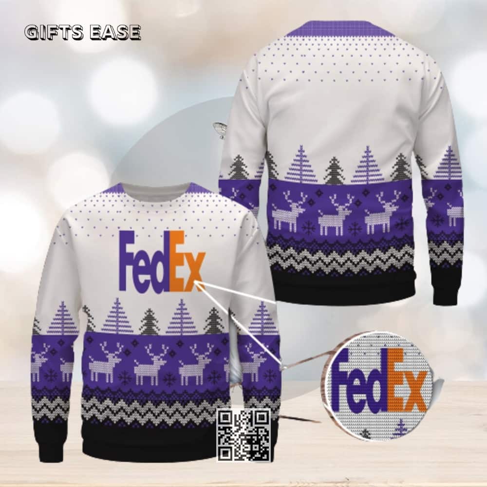 Fedex Wool Ugly Christmas Sweater Fedex Wool Ugly Christmas Sweater