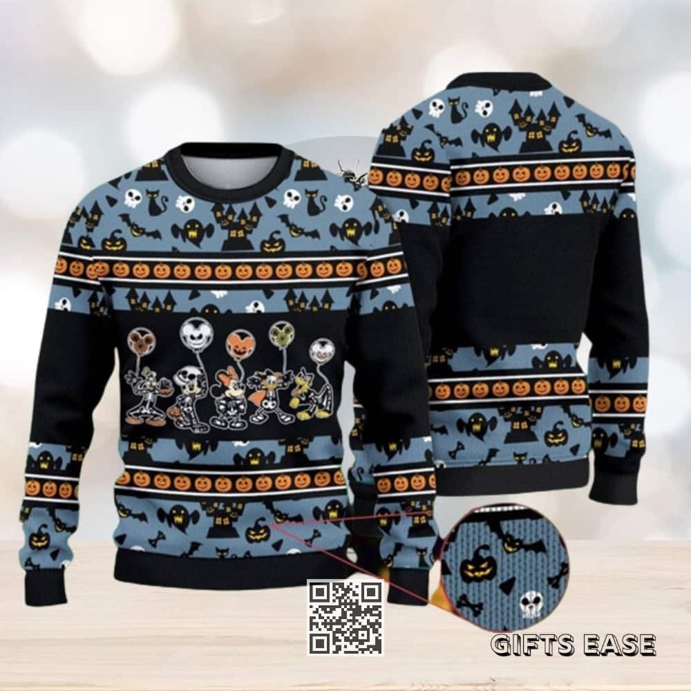 Mickey And Friends Ugly Christmas Sweater Halloween Mickey And Friends Ugly Christmas Sweater Halloween