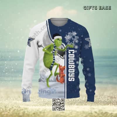 NFL Dallas Cowboys Ugly Christmas Sweater Funny Grinch Winter Gift NFL Dallas Cowboys Ugly Christmas Sweater Funny Grinch Winter Gift