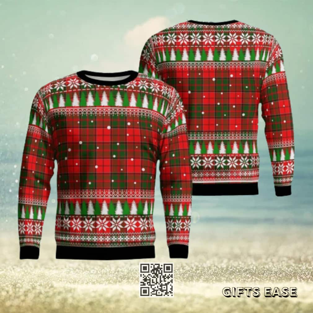 Cairns Tartan Ugly Christmas Sweater Snowflake Pine Tree Cairns Tartan Ugly Christmas Sweater Snowflake Pine Tree