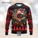 NFL Chicago Bears Ugly Christmas Sweater Snowflake Pine Tree