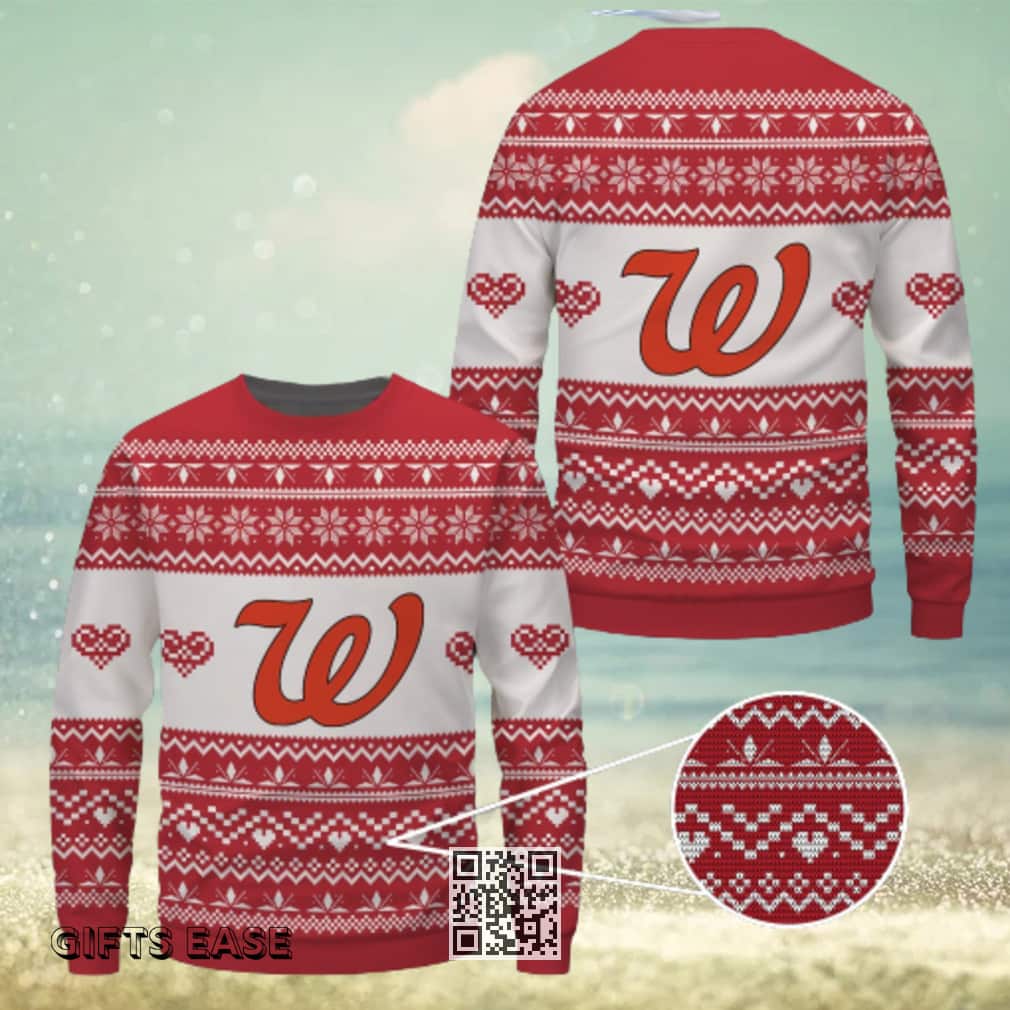 Walgreens Ugly Christmas Sweater Snowflake Pattern Walgreens Ugly Christmas Sweater Snowflake Pattern