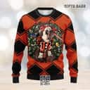 NFL Cincinnati Bengals Ugly Christmas Sweater Pub Dog