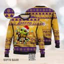 Baby Yoda Star Wars Los Angeles Lakers Ugly Christmas Sweater
