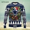 Navy Blue NFL Dallas Cowboys Ugly Christmas Sweater