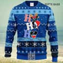Blue MLB Kansas City Royals Ugly Christmas Sweater HoHoHo Mickey Blue MLB Kansas City Royals Ugly Christmas Sweater HoHoHo Mickey