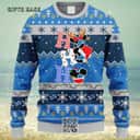 NFL Detroit Lions Ugly Christmas Sweater HoHoHo Mickey NFL Detroit Lions Ugly Christmas Sweater HoHoHo Mickey