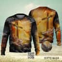 Lion Jesus Cross Sunrise Ugly Christmas Sweater Lion Jesus Cross Sunrise Ugly Christmas Sweater