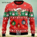 Lovely Giraffe Ugly Christmas Sweater Snowflake Pattern