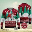 Funny Santa Cardinal Red Ugly Christmas Sweater Happy Holidays