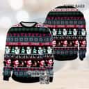 Santa And Snowman Ugly Christmas Sweater