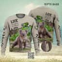 Koala Ugly Christmas Sweater Live Like Someone Leave The Gat Open