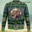 Woman Yelling At Cat Parody Ugly Christmas Sweater Winter Gift