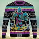 Mandalorian Baby Yoda Boba Fett Ugly Christmas Sweater Mandalorian Baby Yoda Boba Fett Ugly Christmas Sweater