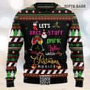 Let&rsquo;s Bake Stuff Drink Wine And Watch Christmas Movie Ugly Christmas Sweater