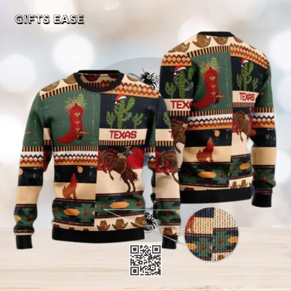 Vintage Texas Ugly Christmas Sweater Castus