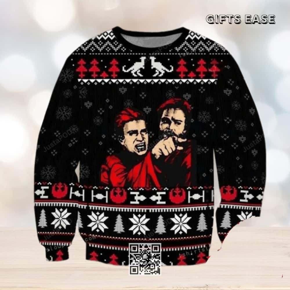 Black Anakin Skywalker Star Wars Ugly Christmas Sweater