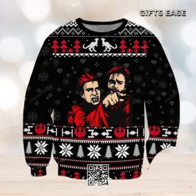 Black Anakin Skywalker Star Wars Ugly Christmas Sweater
