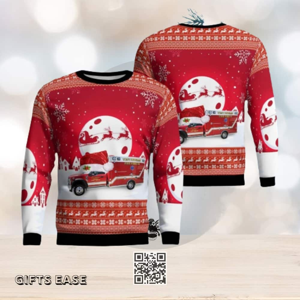 Colorado West Douglas County Fire Rescue Ems Ugly Christmas Sweater